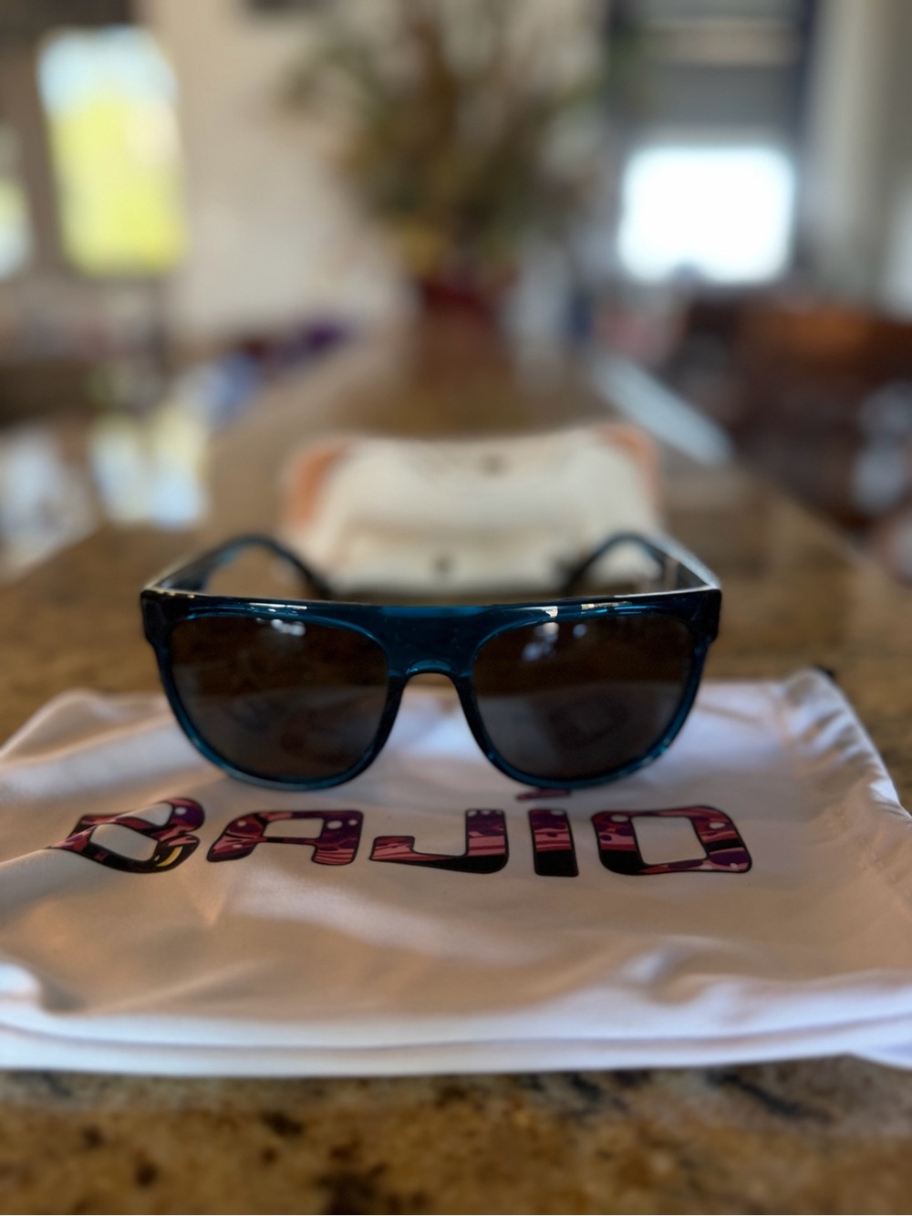 Bajio Teal Frame Sunglasses. Brand new w/tags